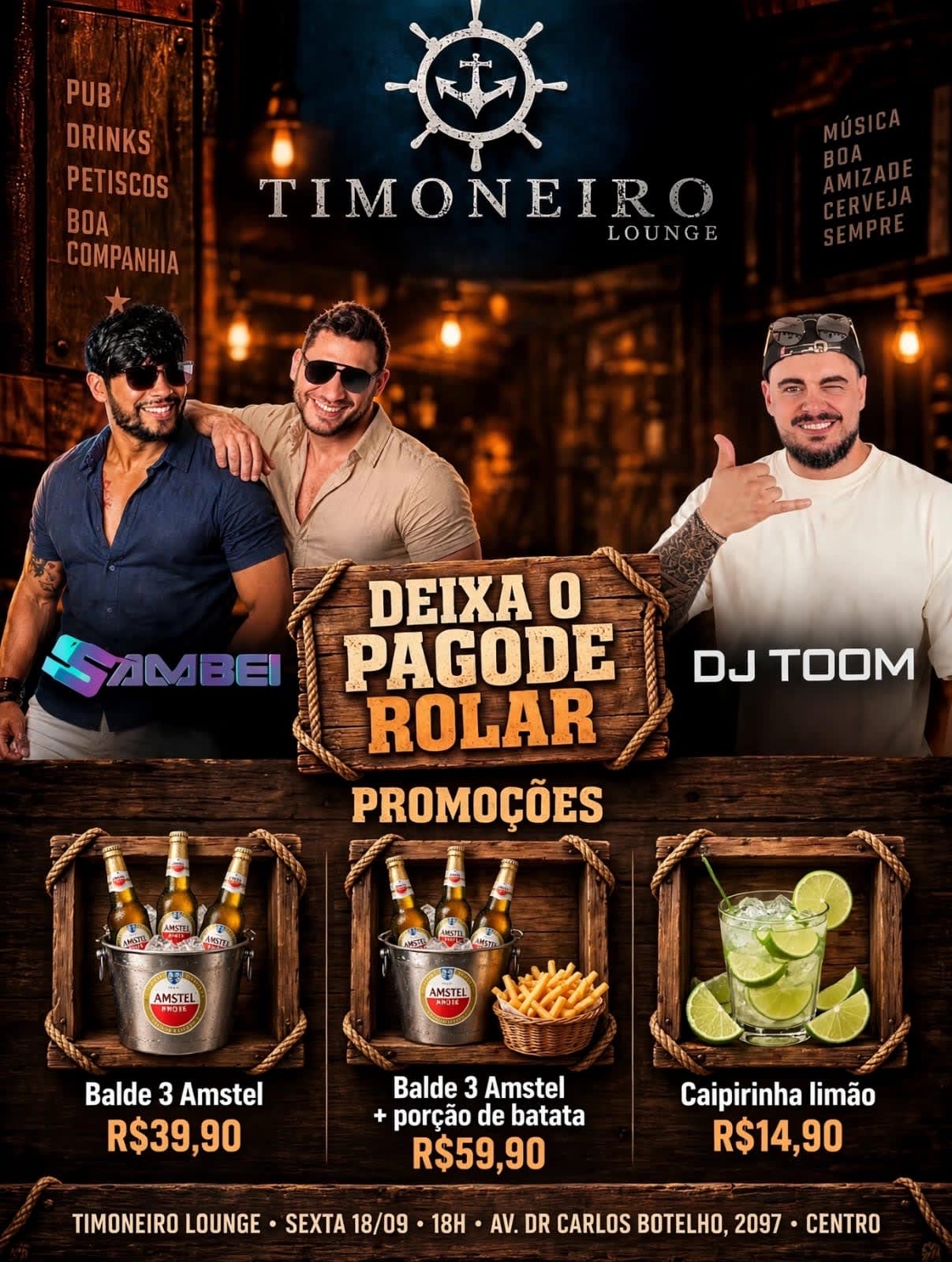DEIXA O PAGODE ROLAR - SAMBEI + DJ TOOM