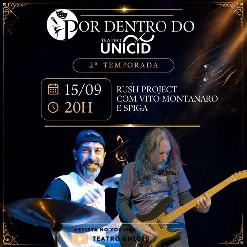 Capa do evento Por Dentro do Teatro Unicid - Rush Project