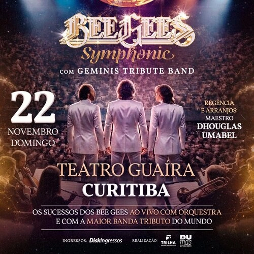 BEE GEES SYMPHONIC com GEMINIS TRIBUTE BAND + ORQUESTRA