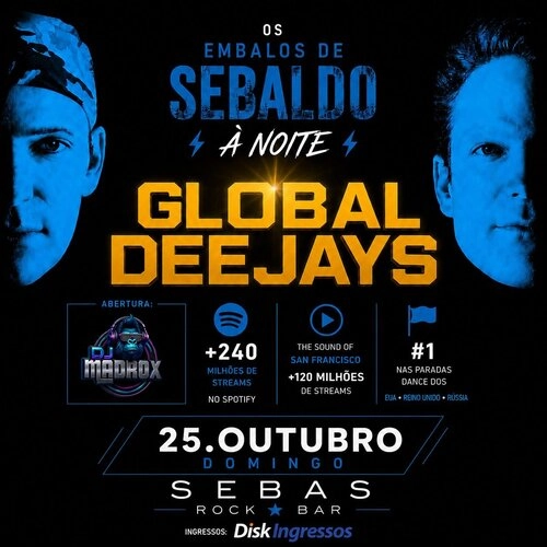 GLOBAL DEEJAYS Nos Embalos de Sebaldo a Noite