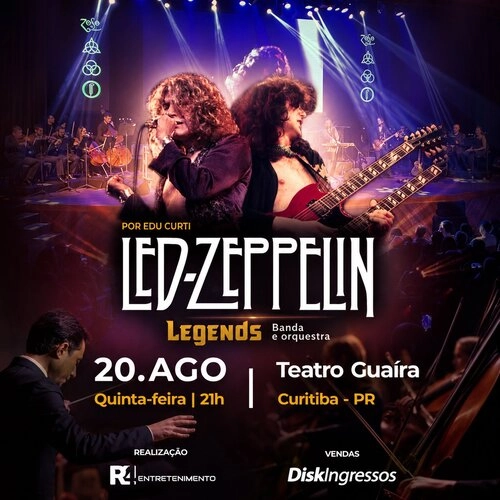 Led Zeppelin Legends In Concert com Edu Curti Banda & Orquestra