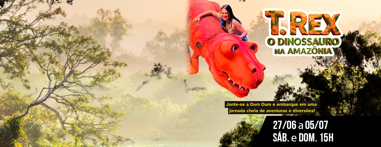 T REX O DINOSSAURO NA AMAZÔNIA