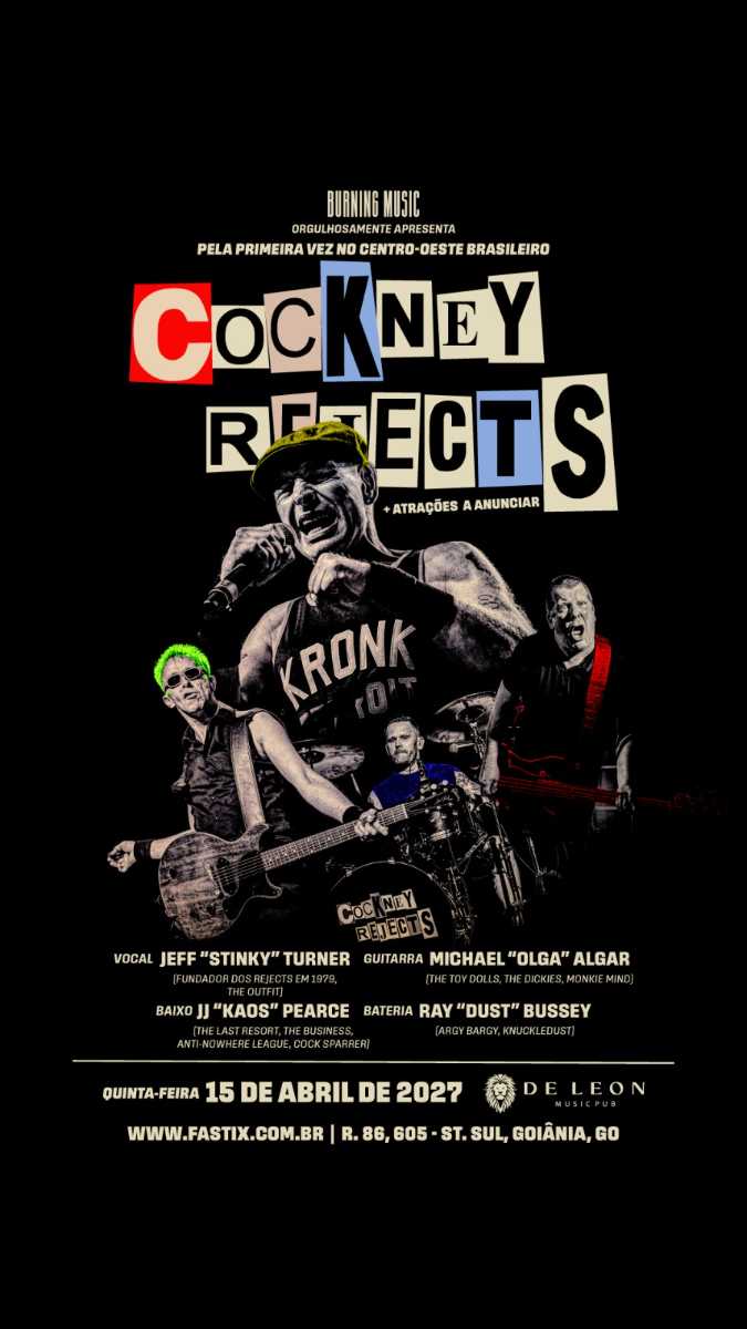 COCKNEY REJECTS em Goiânia