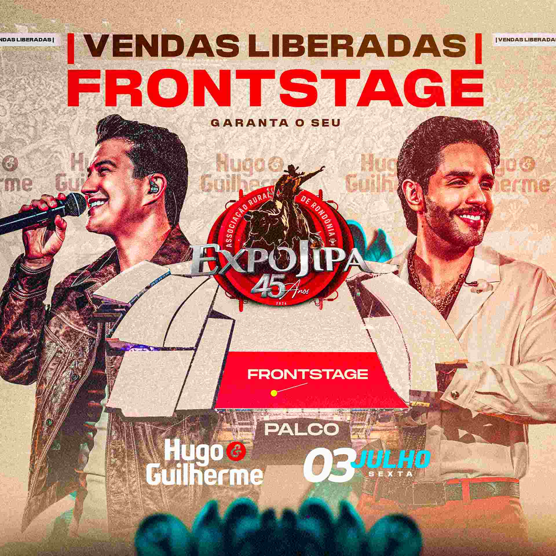 Frontstage Hugo e Guilherme - Expojipa 45 Anos