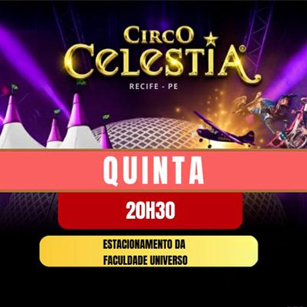 Circo Celestia | Quinta 02.JUL às 20h30