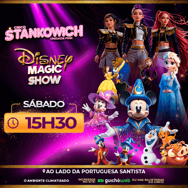 Circo Stankowich Pink | Sábado 29.AGO às 15h30