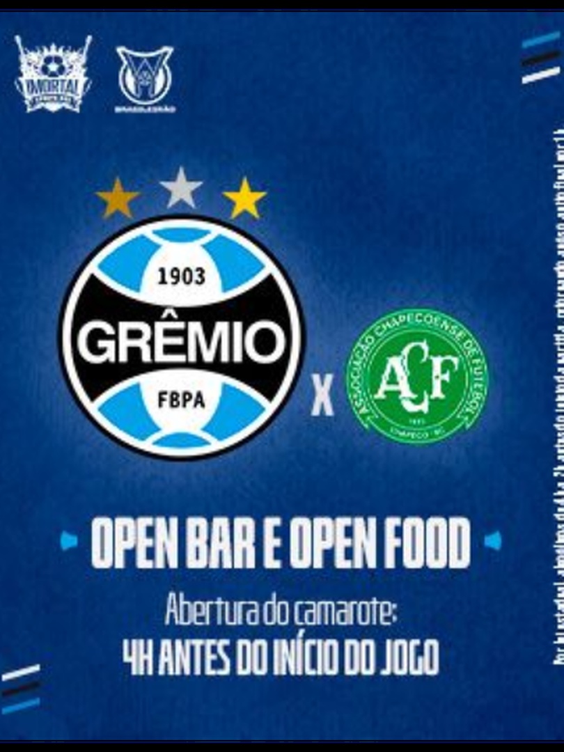 Imortal Sports Bar - Grêmio x Chapecoense