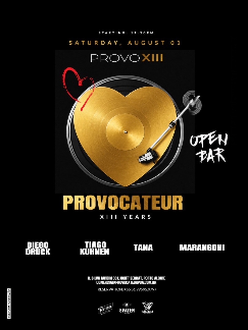 Provocateur | Provocateur XIII Anniversary Party | Premium Open Bar