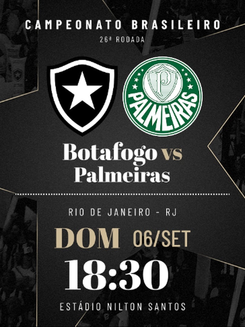 Botafogo x Palmeiras - Campeonato Brasileiro