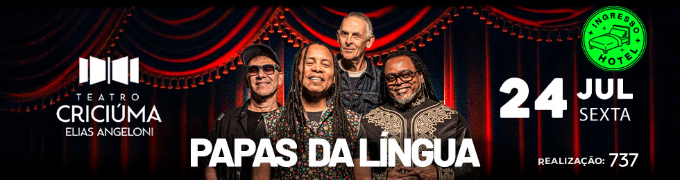 PAPAS DA LINGUA NO TEATRO ELIAS ANGELONI CRICIUMA