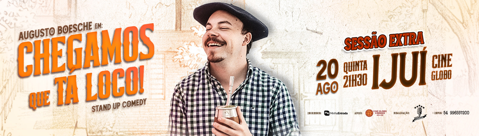 AUGUSTO BOESCHE EM CHEGAMOS QUE TA LOCO - SESSÃO EXTRA EM IJUI