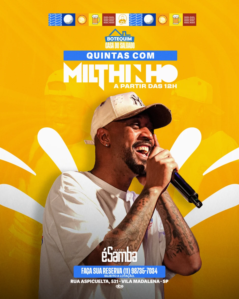 Botequim Casa do Salgado | Quinta-feira | Pensanoevento