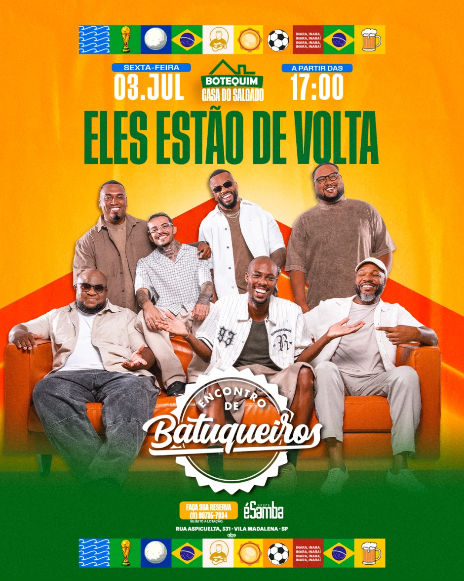 Botequim Casa do Salgado | Sexta-feira | Pensanoevento