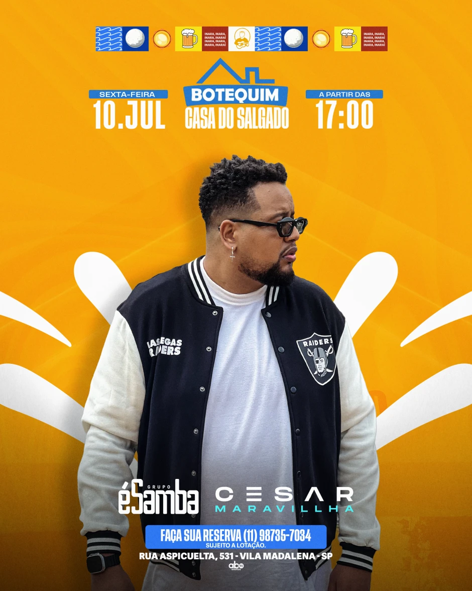Botequim Casa do Salgado | Sexta-feira | Pensanoevento