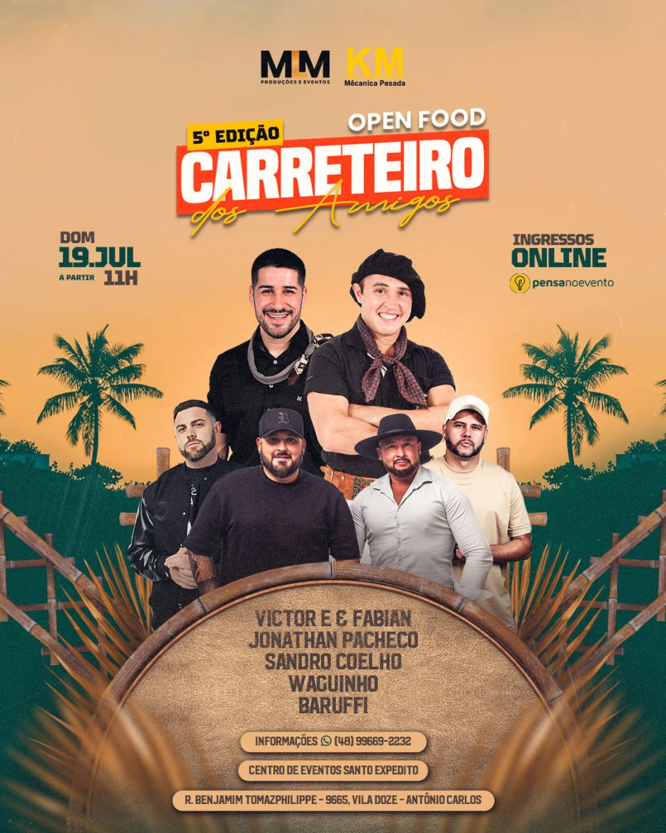 5 ° Edição Carreteiro dos amigos | Pensanoevento