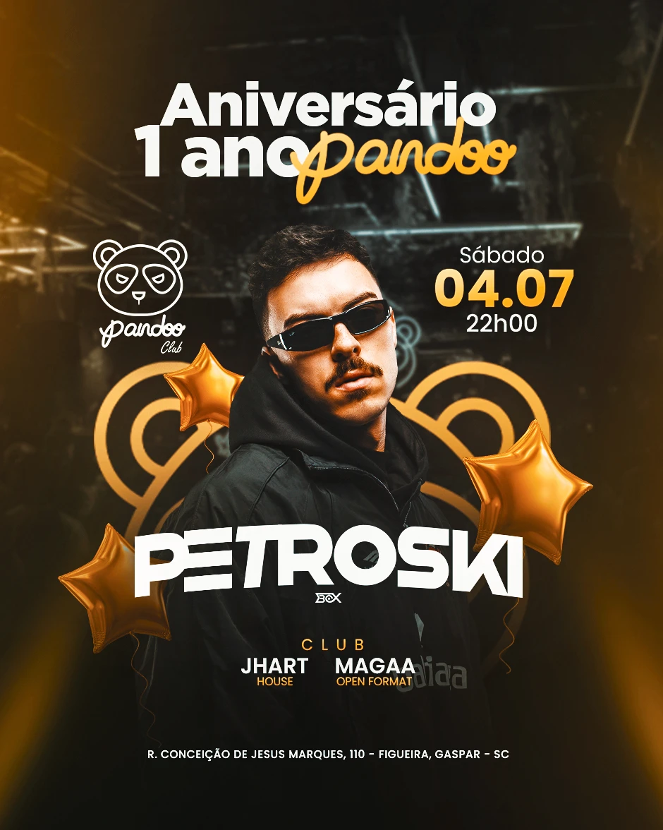 ANIVERSÁRIO PANDOO COM PETROSKI | Pensanoevento
