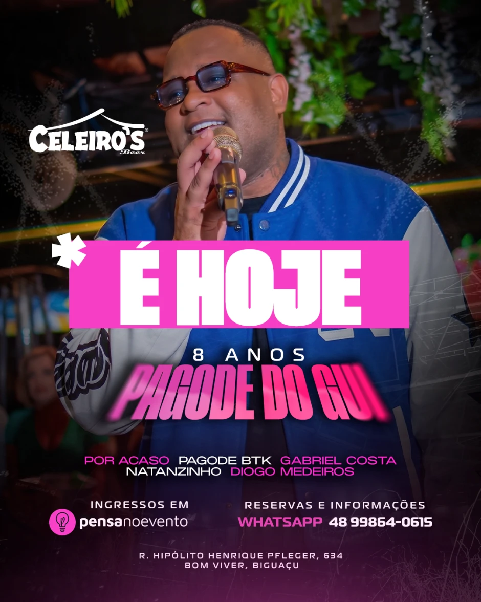 8 ANOS PAGODE DO GUI | Pensanoevento