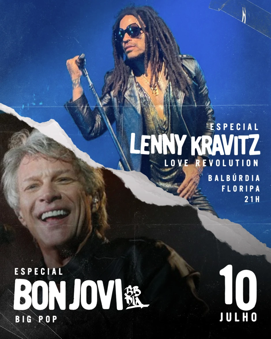 ESPECIAL BON JOVI ( BIG POP) + LENNY KRAVITZ ( LOVE REVOLUTION) | Pensanoevento