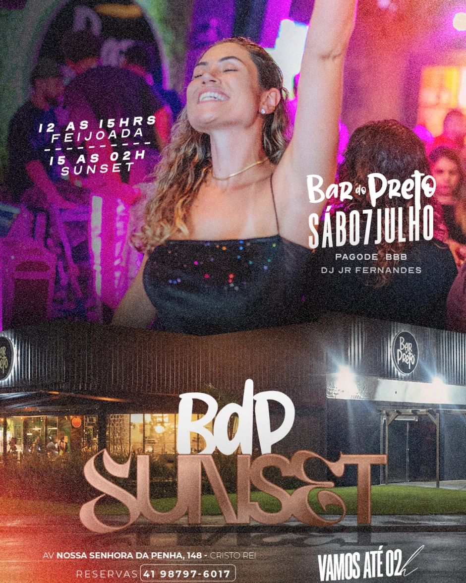 Sáb.04.Jul - BDP Sunset | Pensanoevento