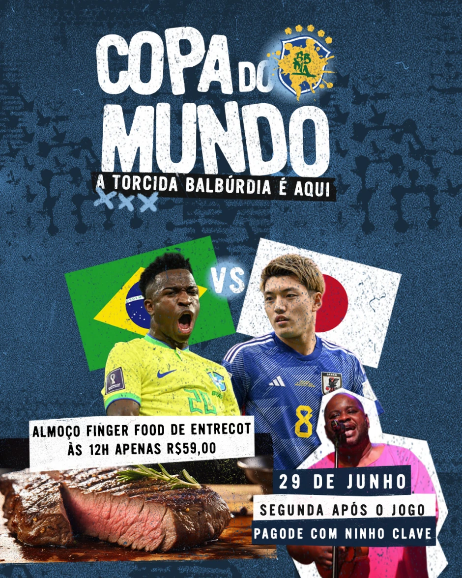 Jogo Brasil + Ninho Clave + Entrecot | Pensanoevento
