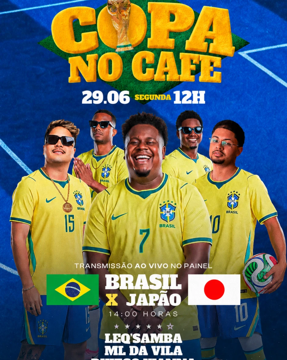 COPA NO CAFE - BRASIL VS JAPÃO | Pensanoevento