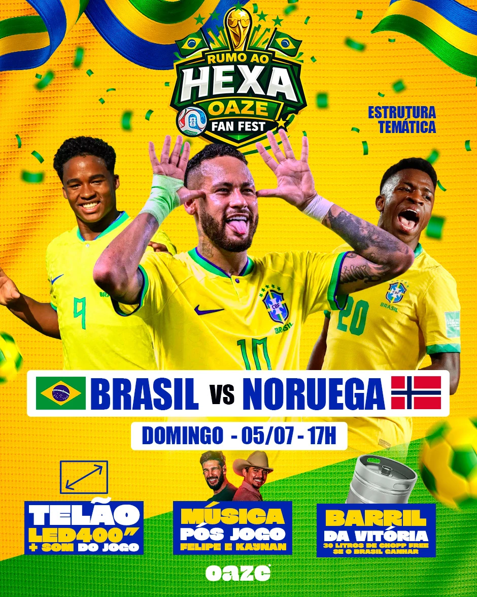 🇧🇷 OAZE FAN FEST – BRASIL OITAVAS DE FINAIS | Pensanoevento
