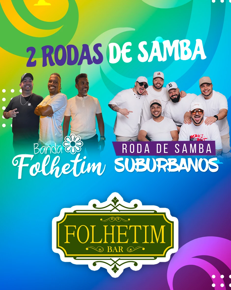 Banda Folhetim + Suburbanos 03/07 | Pensanoevento