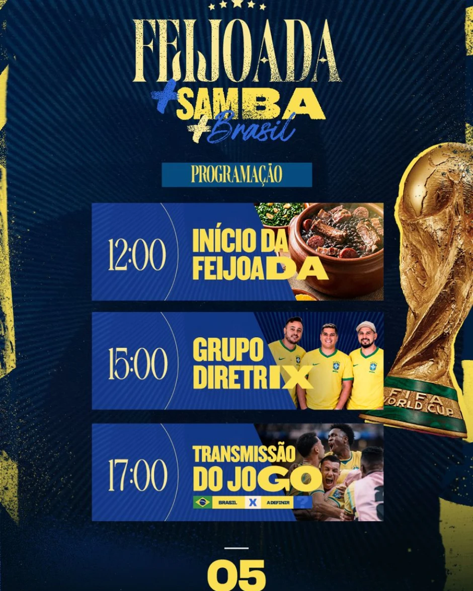 FEIJOADA + SAMBA + BRASIL | Pensanoevento
