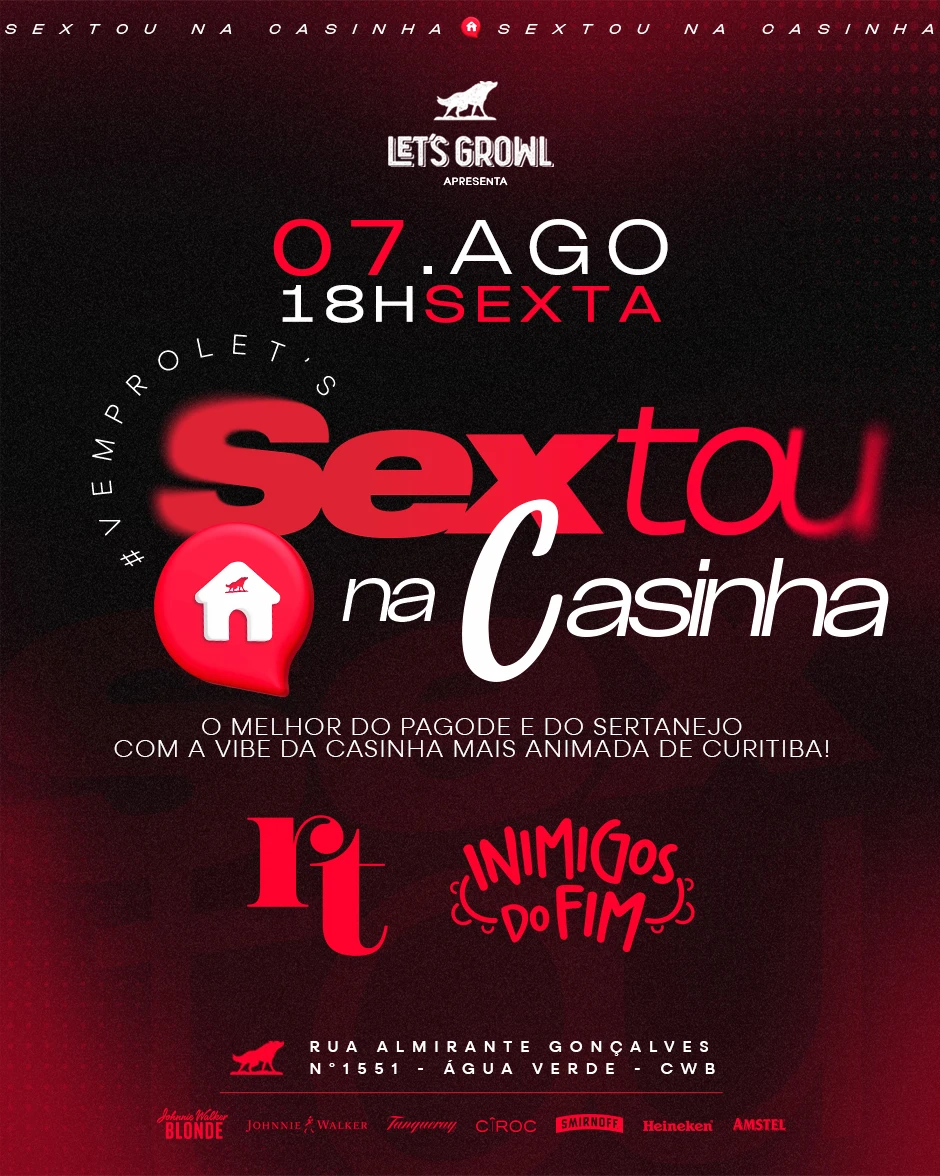 Sextou na Casinha | Pensanoevento