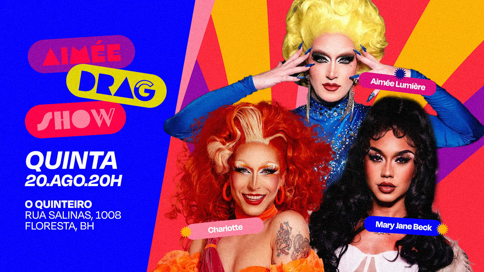 Aimée Drag Show Em Bh Com Charlotte E Mary Jane Beck 20/08