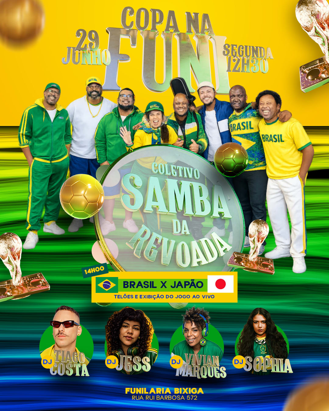 Copa Na Funilaria Com Coletivo Samba Da Revoada + Djs - Seg