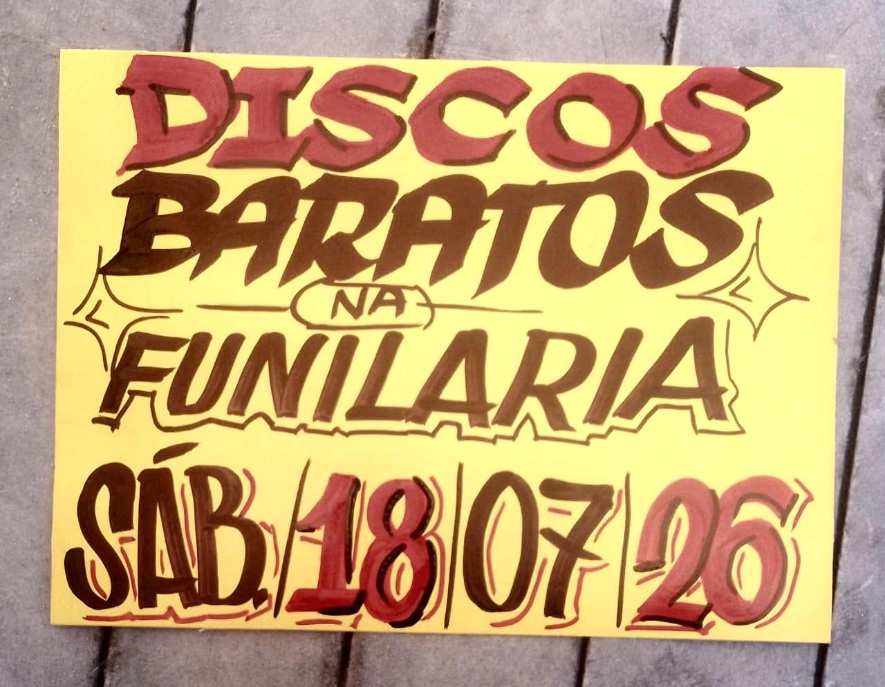 Discos Baratos Na Funilaria - Sábado - 18/07
