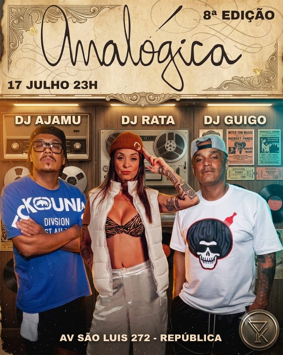 Festa Analógica 8a Edição! Convidada: Dj Rata!