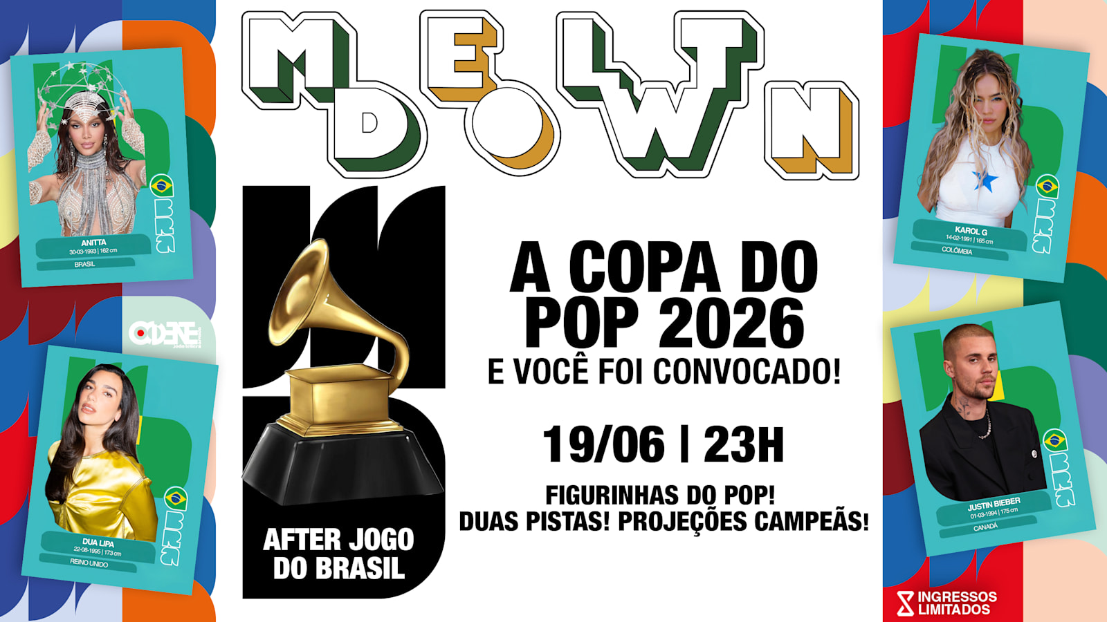 Meltdown - A Copa Do Pop - Sexta 19 De Junho No Ocidente!