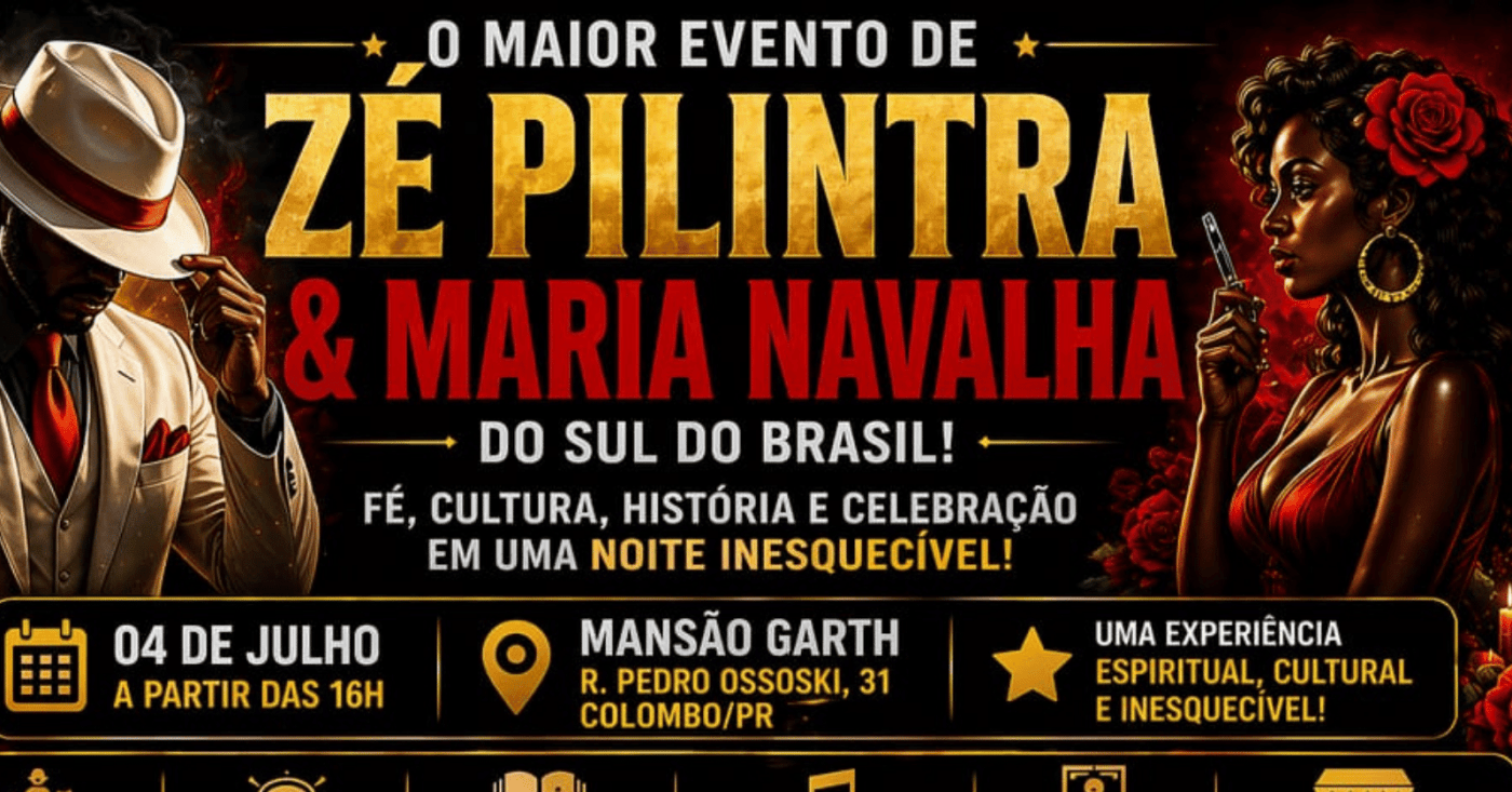 Noite de Zé Pilintra & Maria Navalha - Procissão, Curimba e Samba!