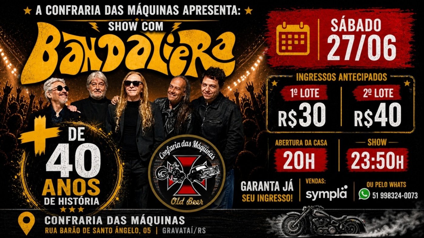 Cancelado! Bandaliera! Mais de 40 anos!