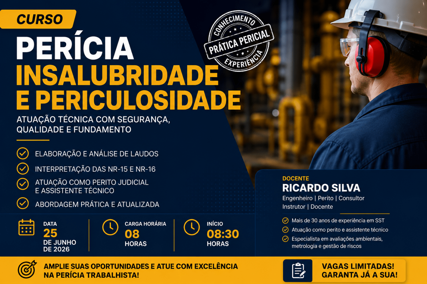 Curso Perícia Insalubridade e Periculosidade