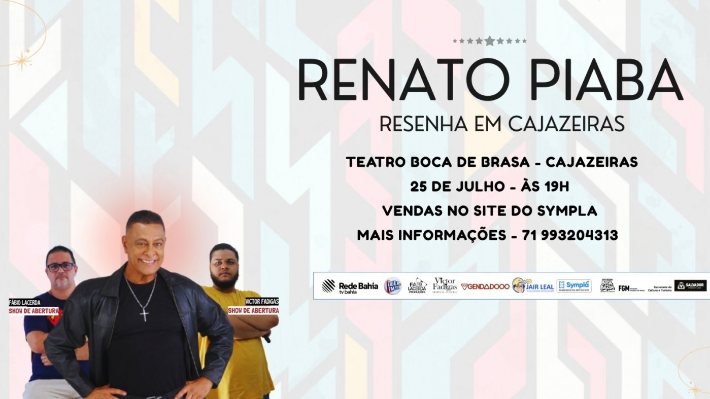 RENATO PIABA - RESENHA EM CAJAZEIRAS - HUMOR e STAND UP COMEDY SEM TAXAS