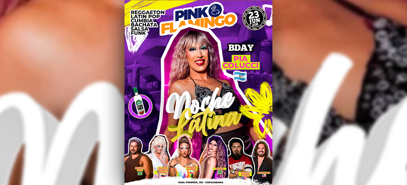 Pink Flamingo |Noche Latina |Terça 23 de Junho