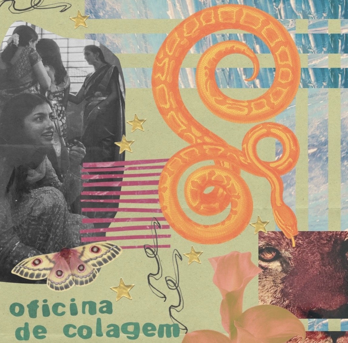 Oficina de colagem