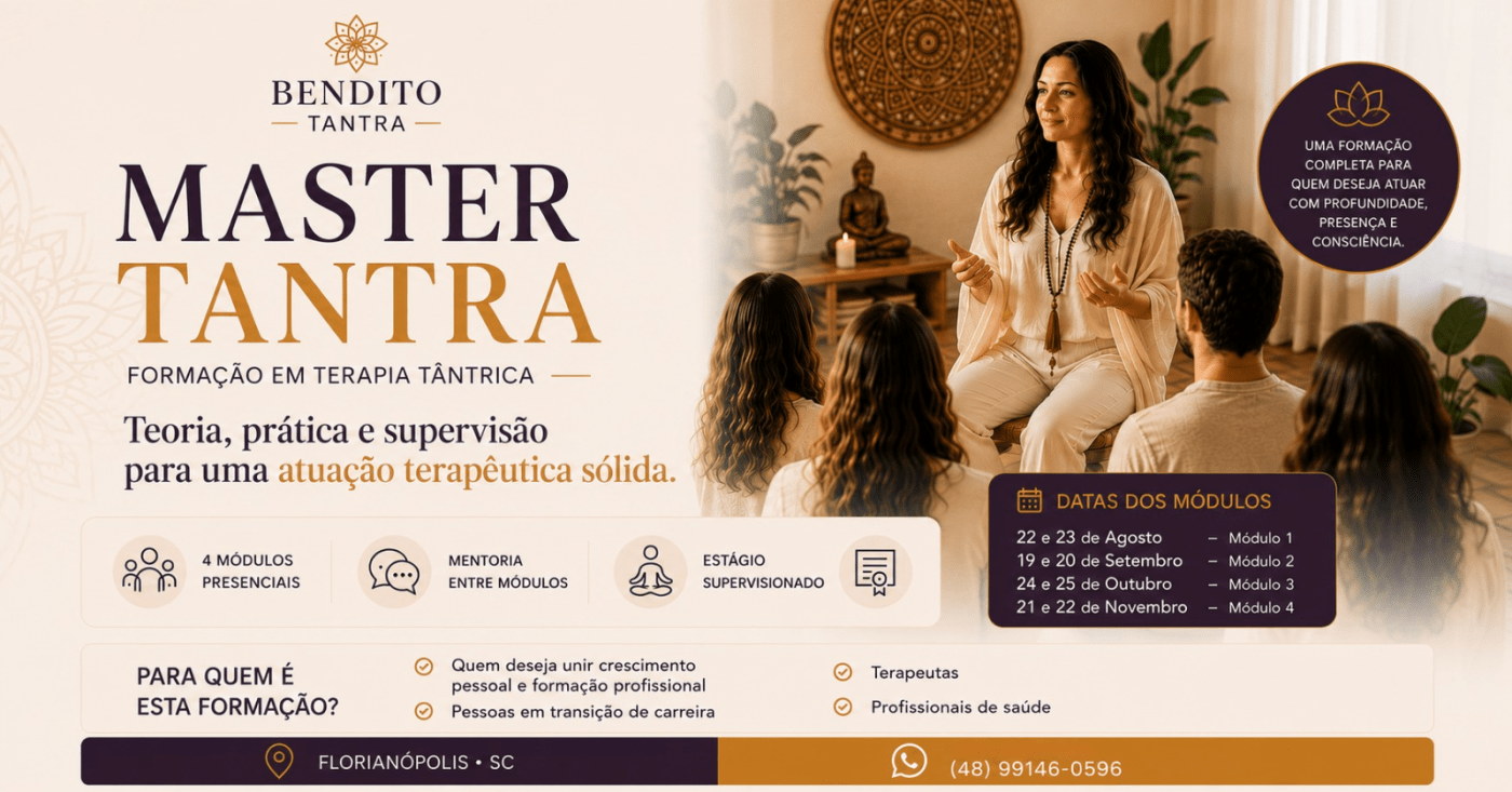 MASTER TANTRA FORMAÇÃO EM TERAPIA TÂNTRICA