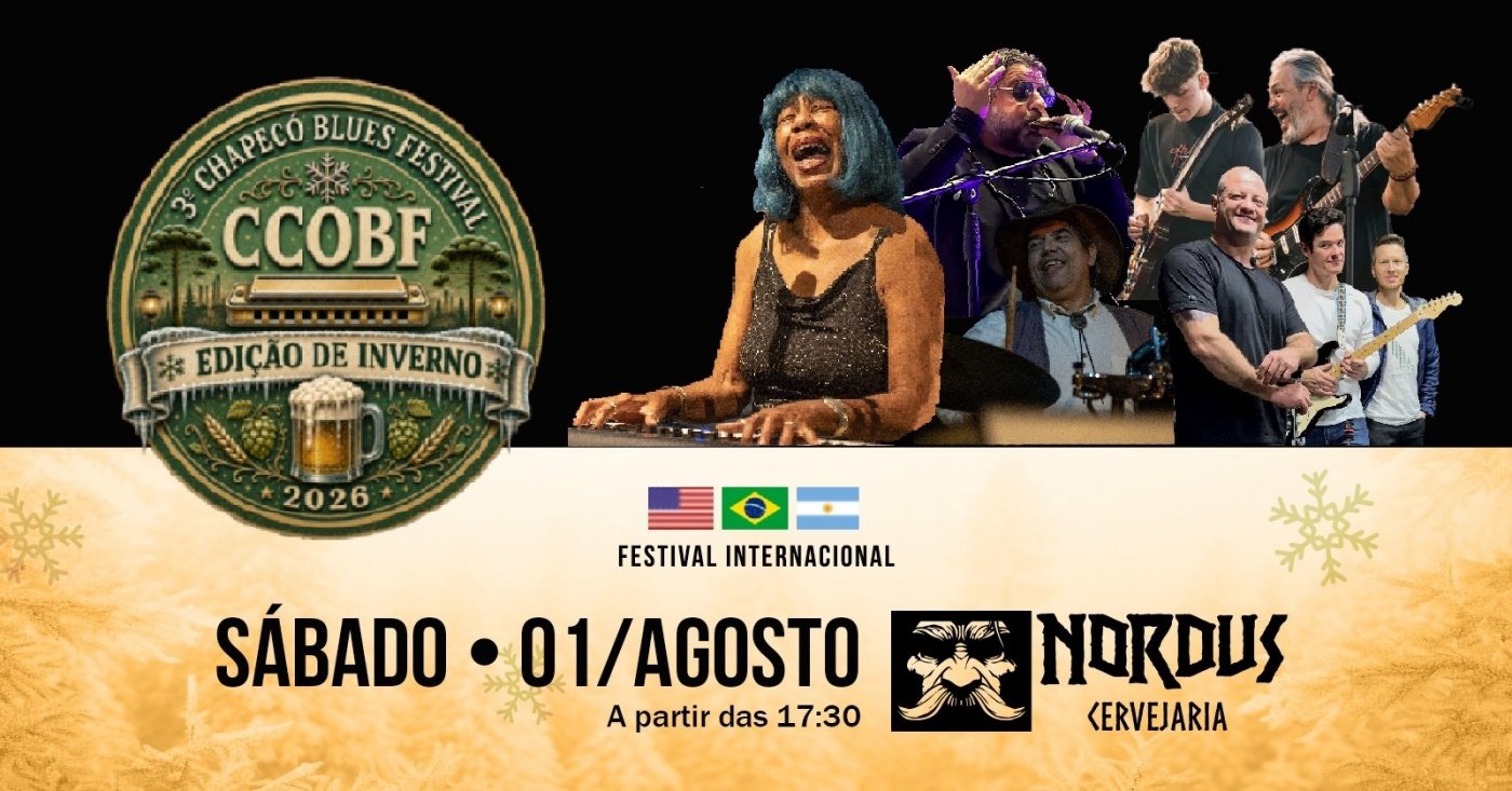 Chapecó Blues Festival 2026 - Edição de Inverno