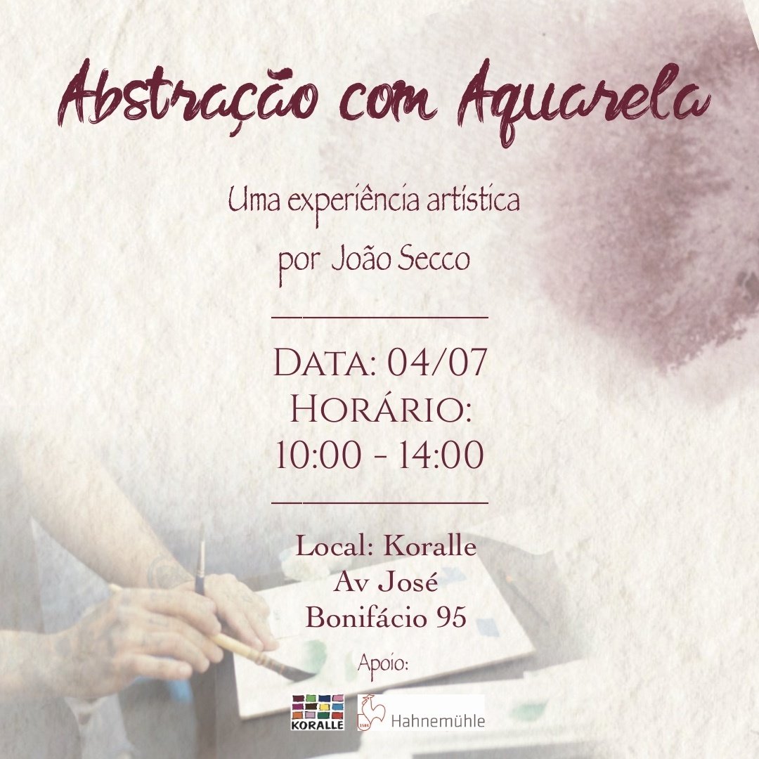 Abstração com Aquarela