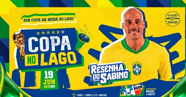 Copa no Lago - Brasil x Haiti 19/06 18h - Resenha do Sabino