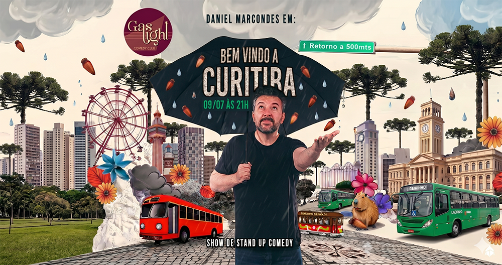 BEM VINDO A CURITIBA com DANIEL MARCONDES/ STAND UP COMEDY em CURITIBA