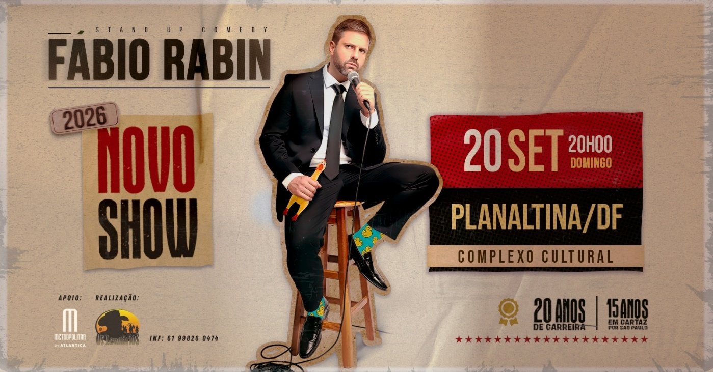 FÁBIO RABIN em PLANALTINA DF | NOVO SHOW
