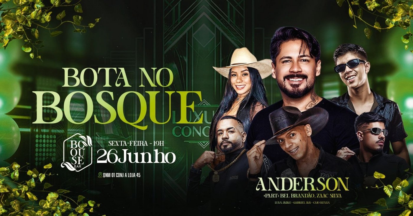 Bota no Bosque | Bosque Bar | Sexta - 26/06 - 19h