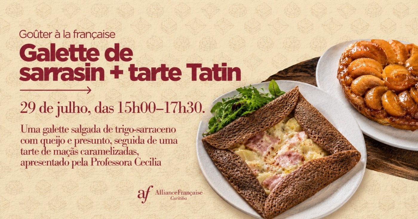 Goûter à la française: Galette de sarrasin et tarte Tatin