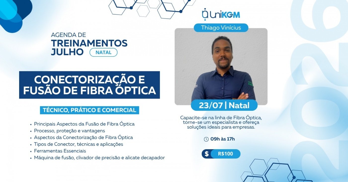 Conectorização e Fusão de Fibra Óptica