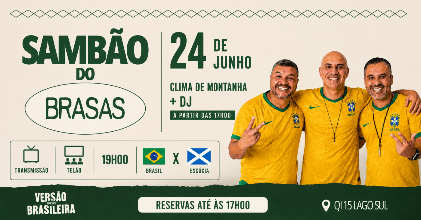 Clima no VB Brasas. Brasil x Escócia.